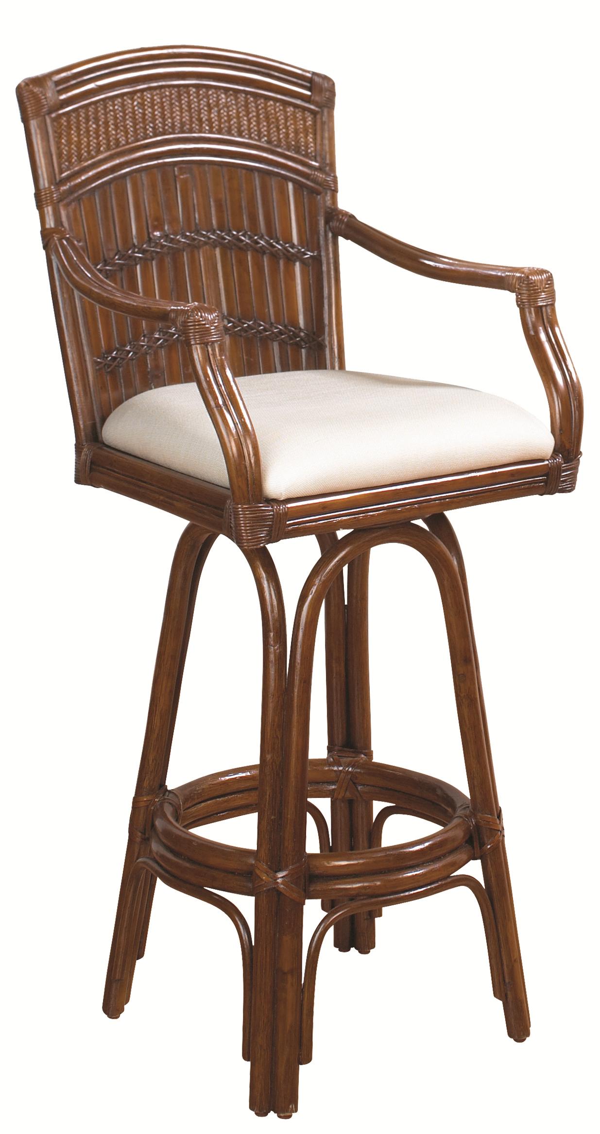 Bamboo rattan outlet bar stools
